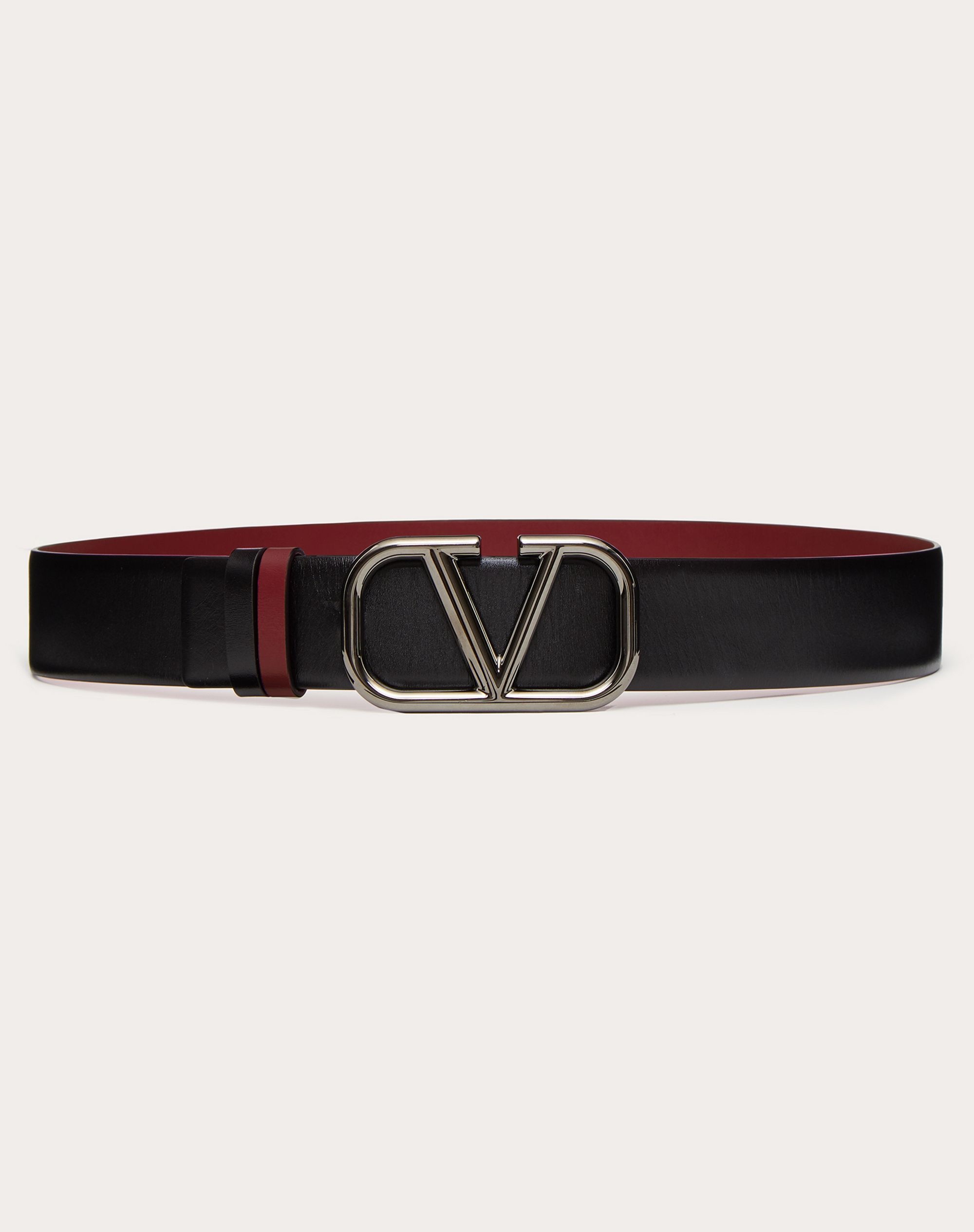 VLOGO SIGNATURE REVERSIBLE CALFSKIN BELT 40 MM - 1