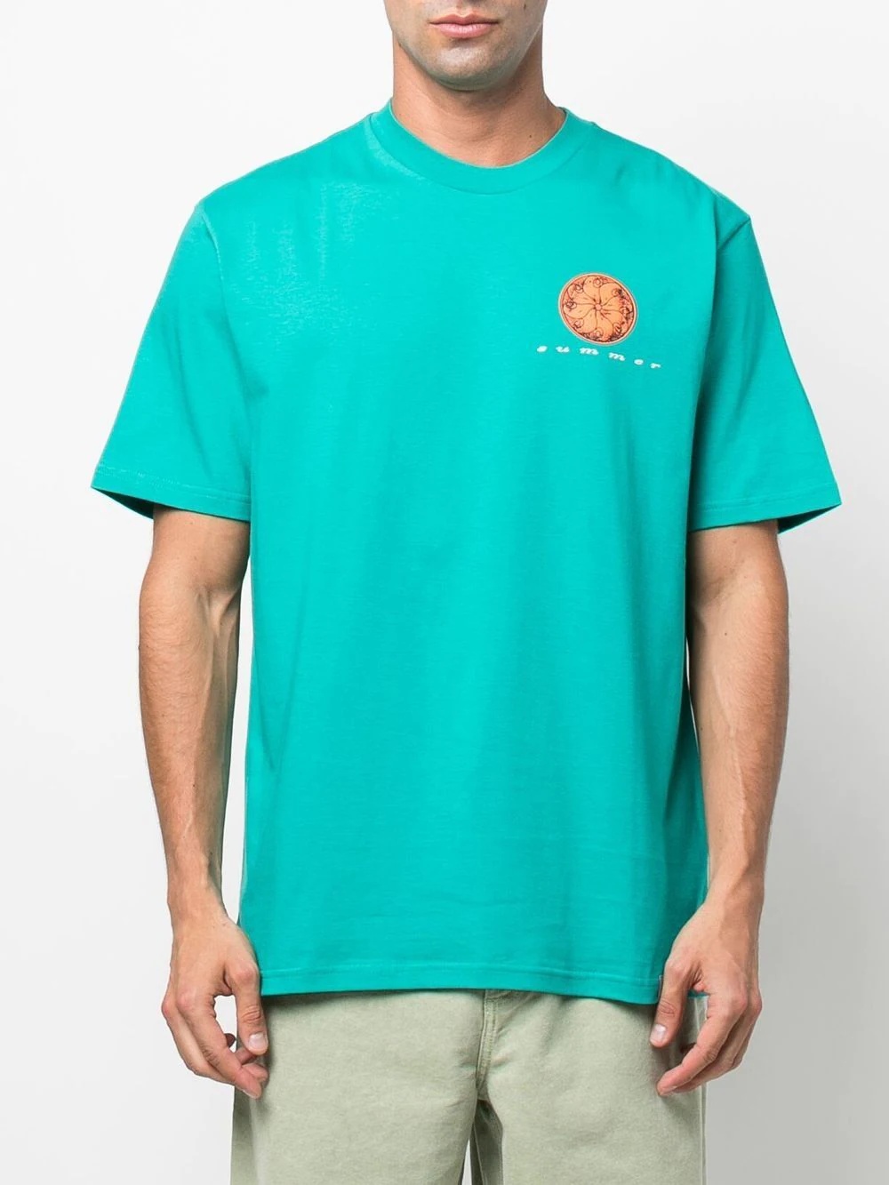 logo-print short-sleeved T-shirt - 3