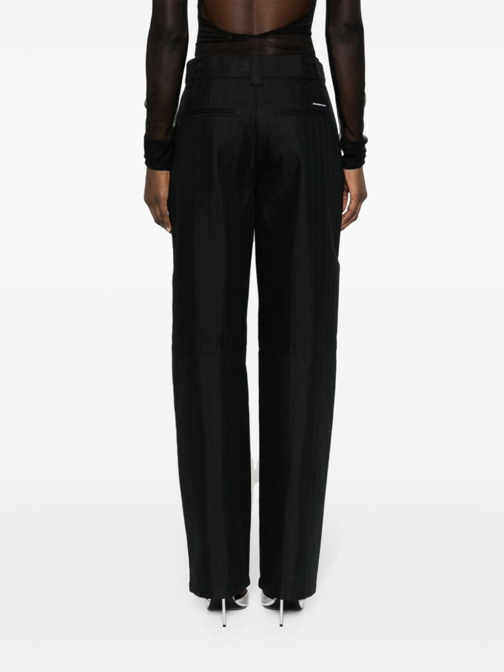 twill-weave tailored trousers - 5