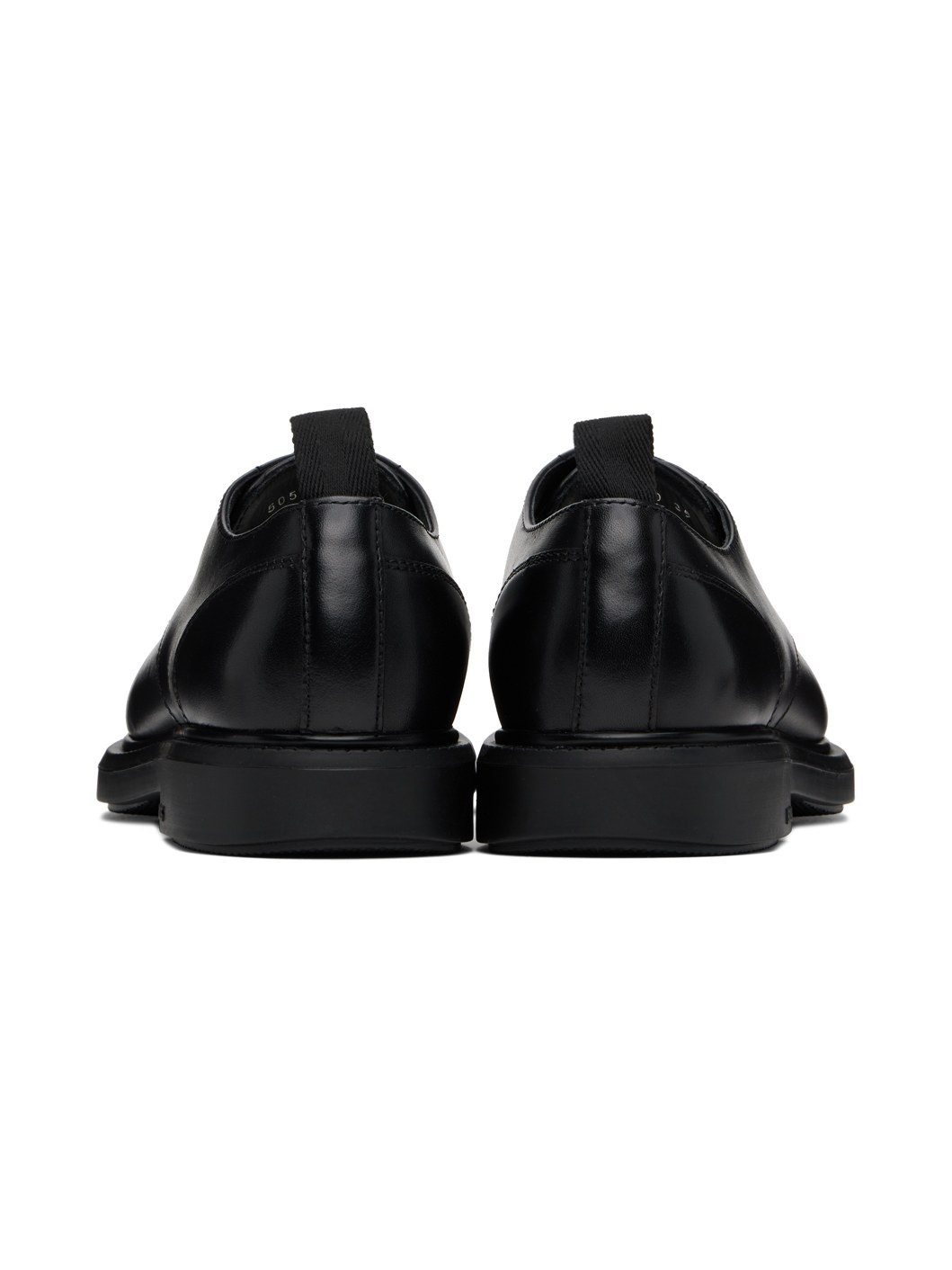 Black Lace-Up Derbys - 2