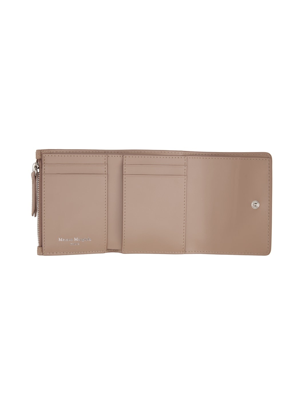 Beige Four Stitches Wallet - 3