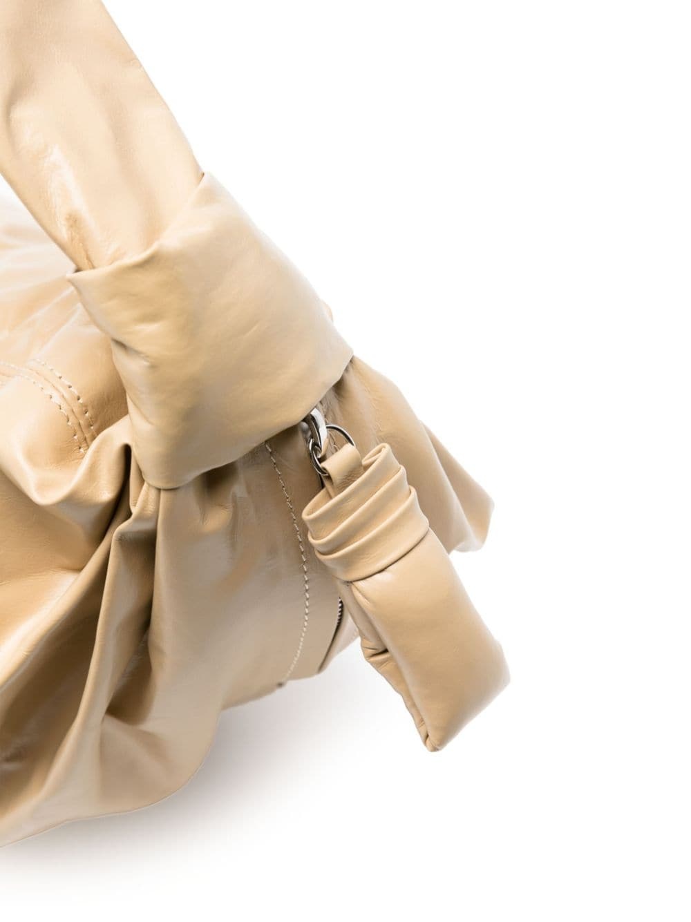 large Soft Croissant leather shoulder bag - 4