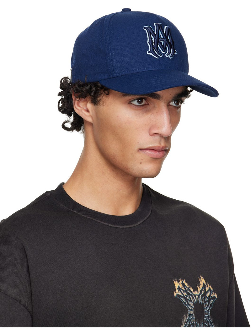 AMIRI Navy MA Outline Canvas Cap outlook