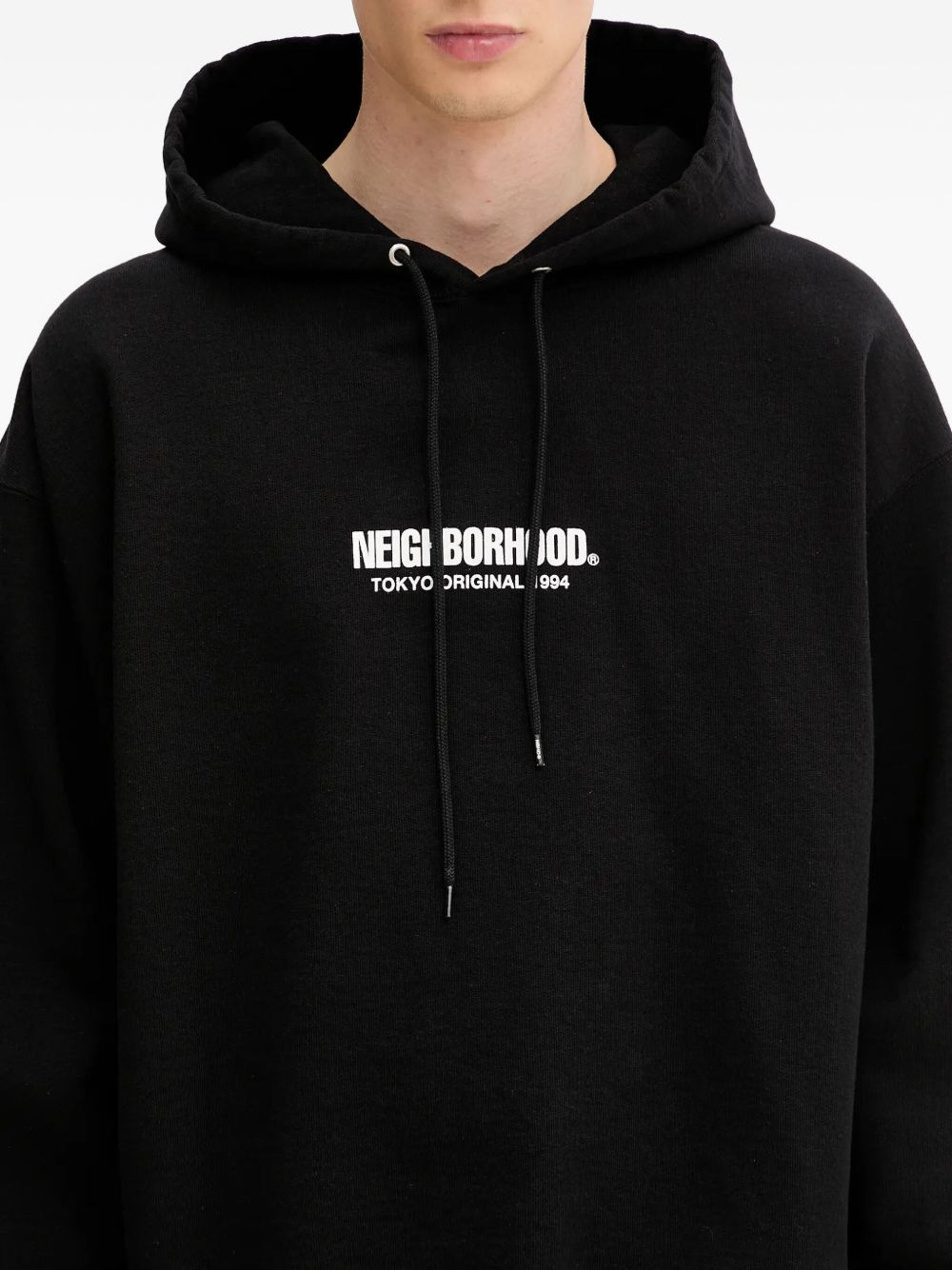 logo-detailed hooded sweatshirt - 5