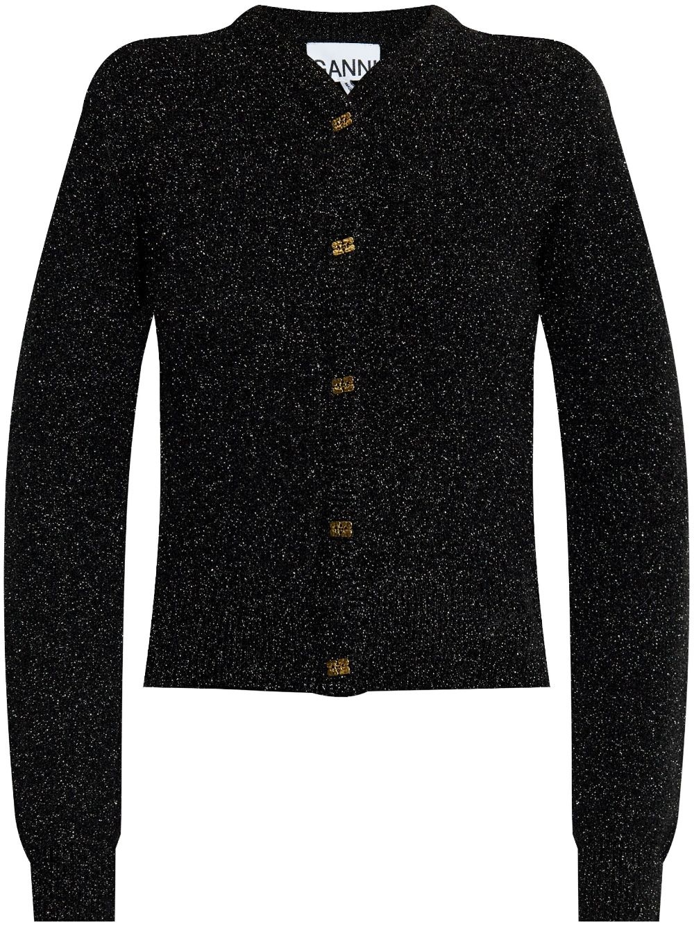 lamé cardigan - 1