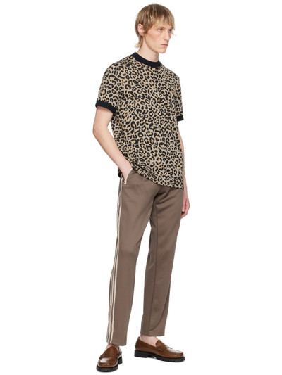 Fred Perry Beige Leopard T-Shirt outlook