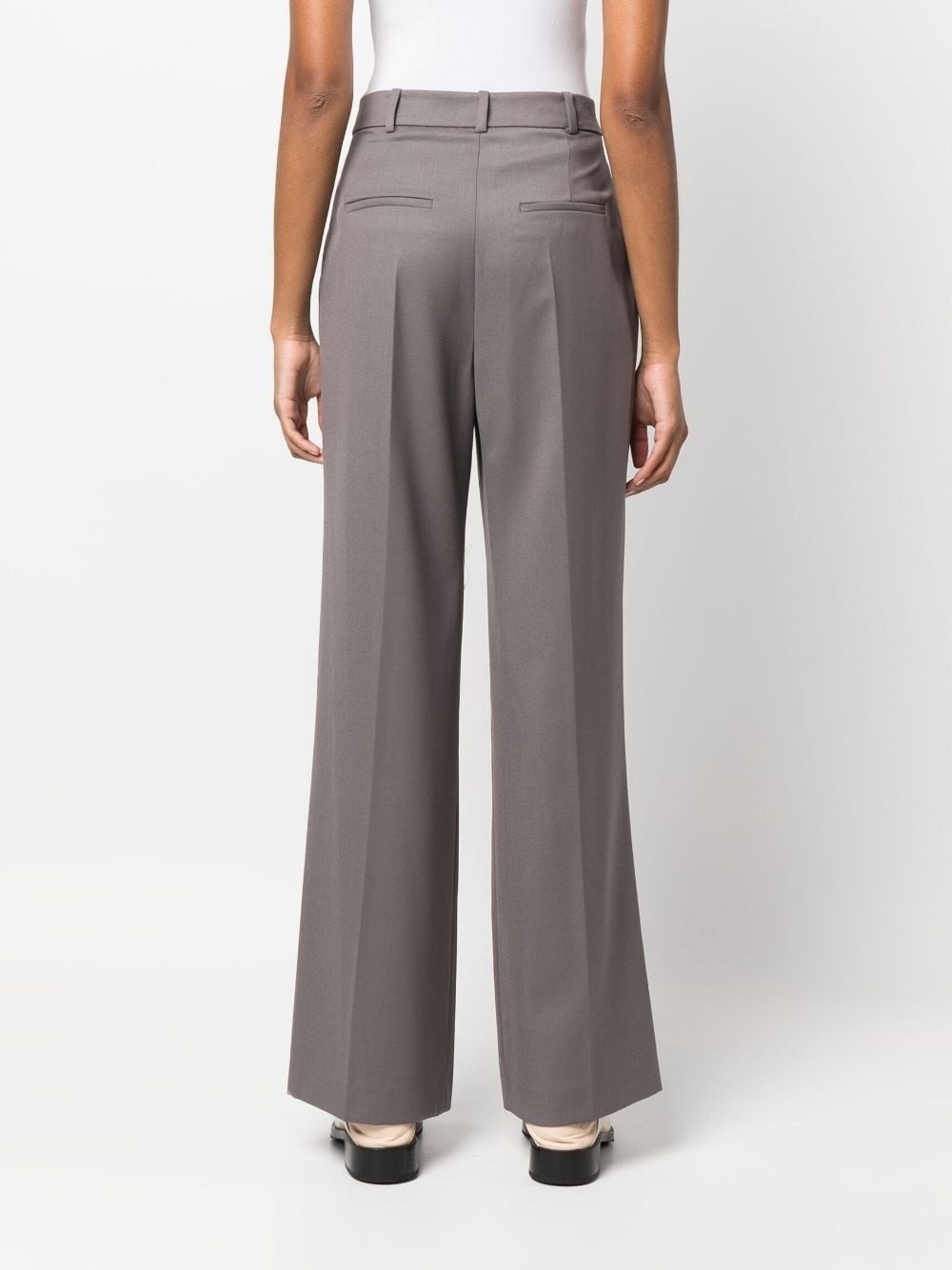 pleated high-waist trousers - 4
