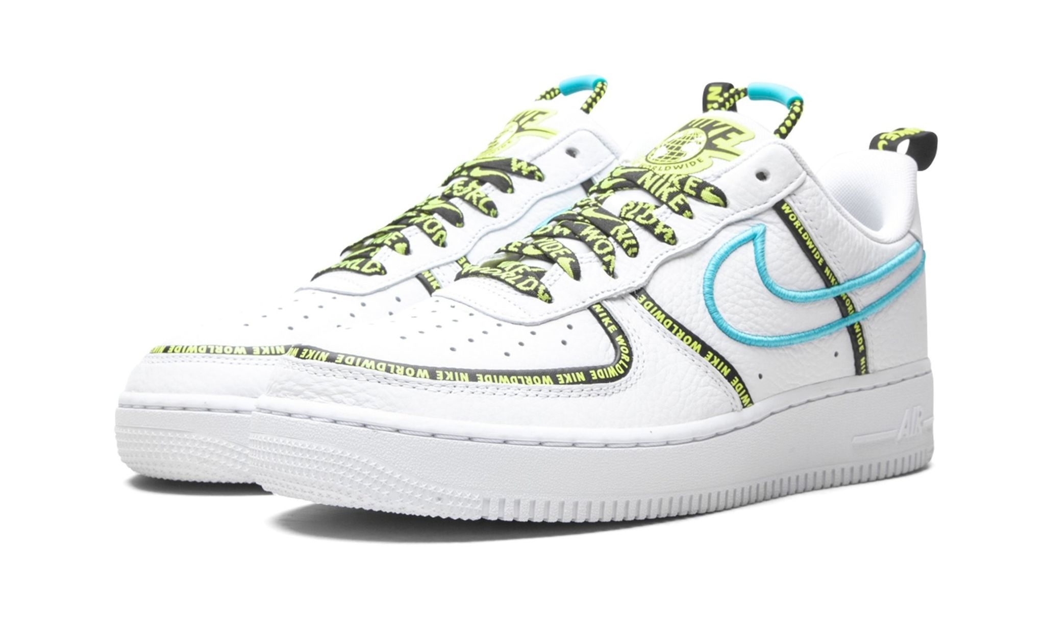 Air Force 1 Low "Worldwide White Blue Fury Volt" - 2