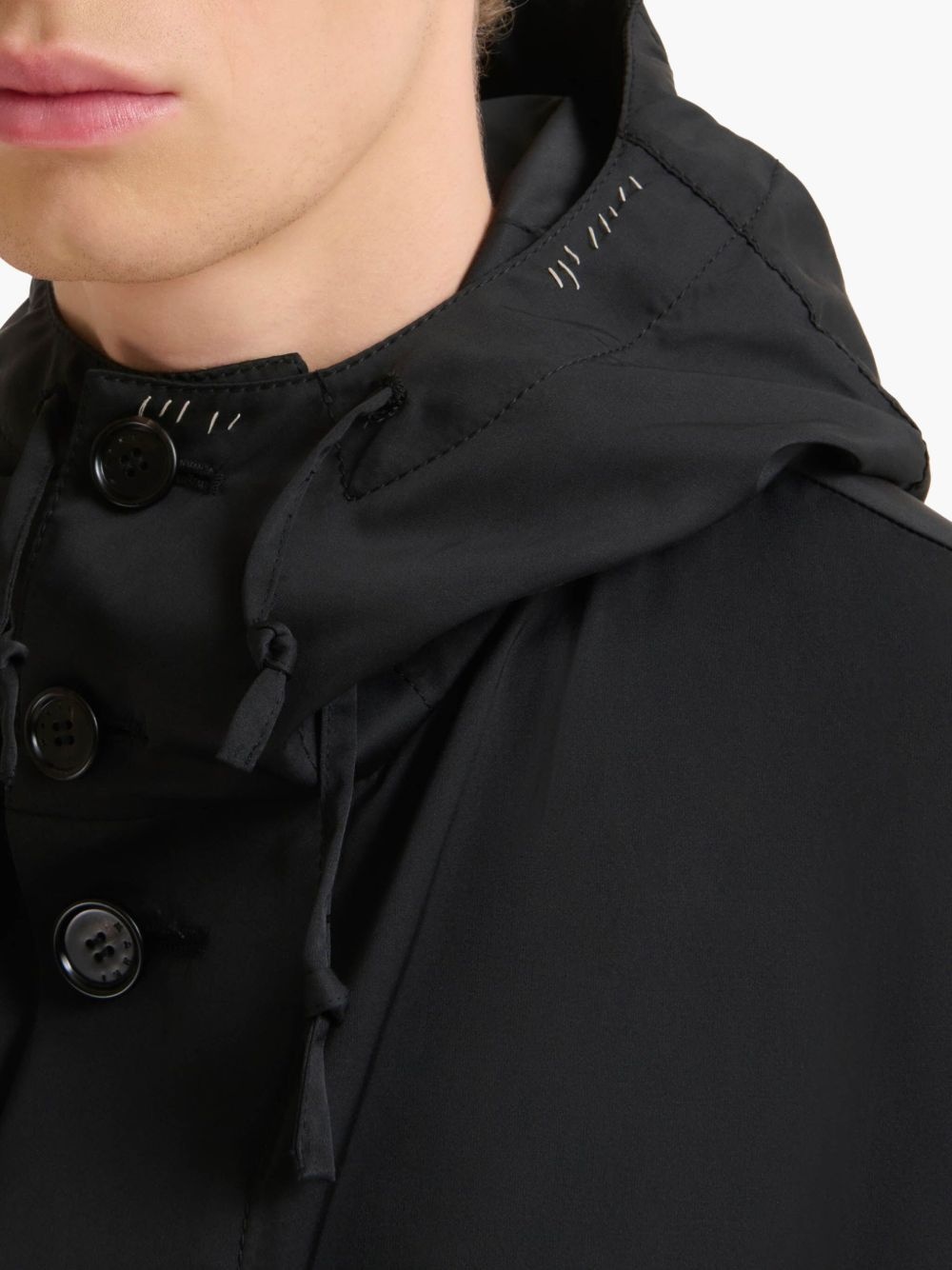 water-resistant hooded parka - 5