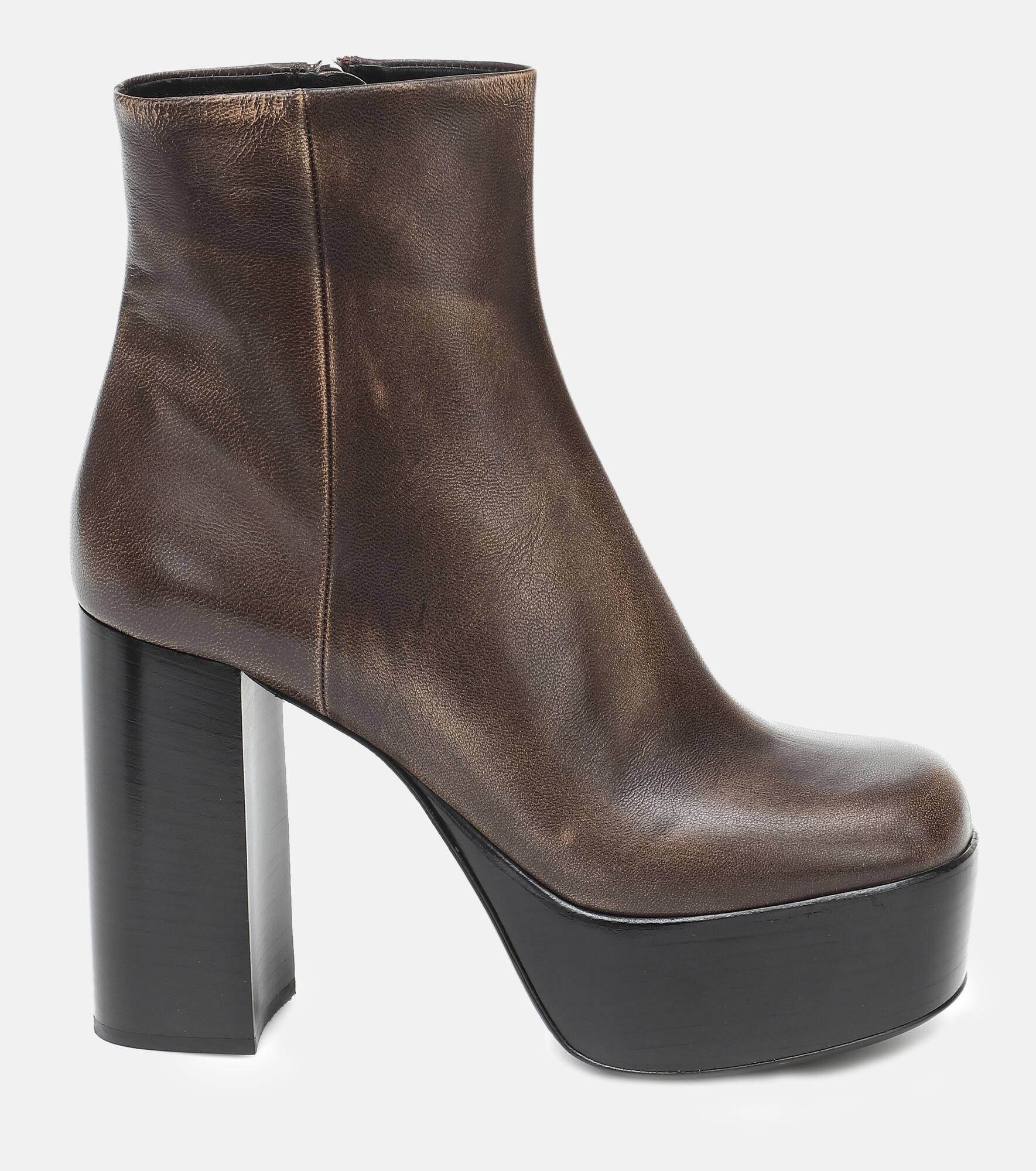 Platform 110 leather ankle boots - 5
