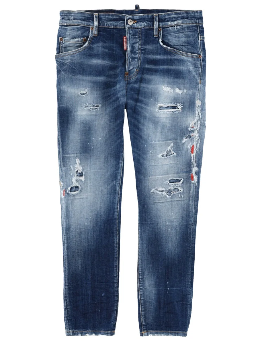 Dsquared Men Jeans "Skater" Effetto "Destroy" - 1