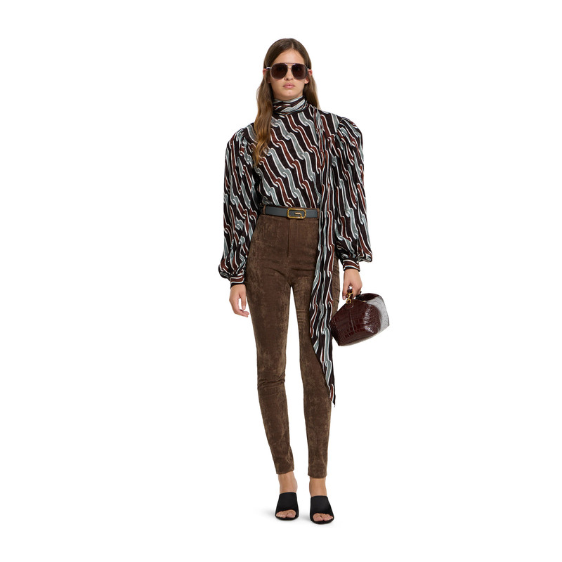 GUCCI Printed silk twill shirt outlook