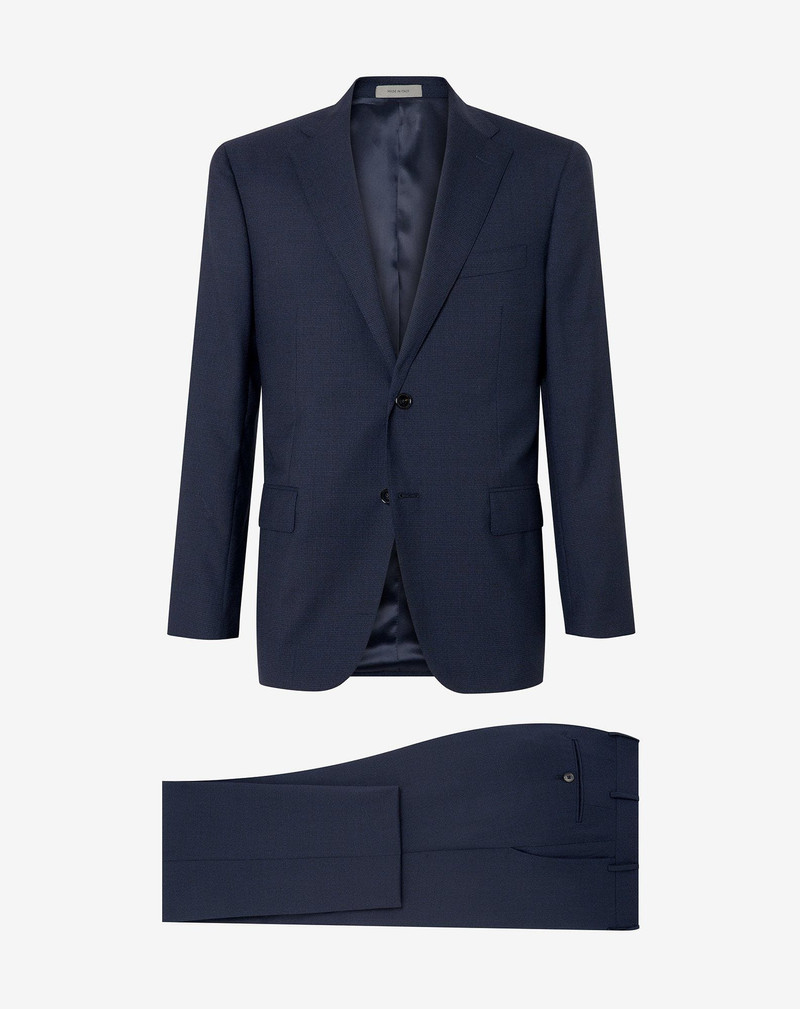 Blue tropical wool suit 1