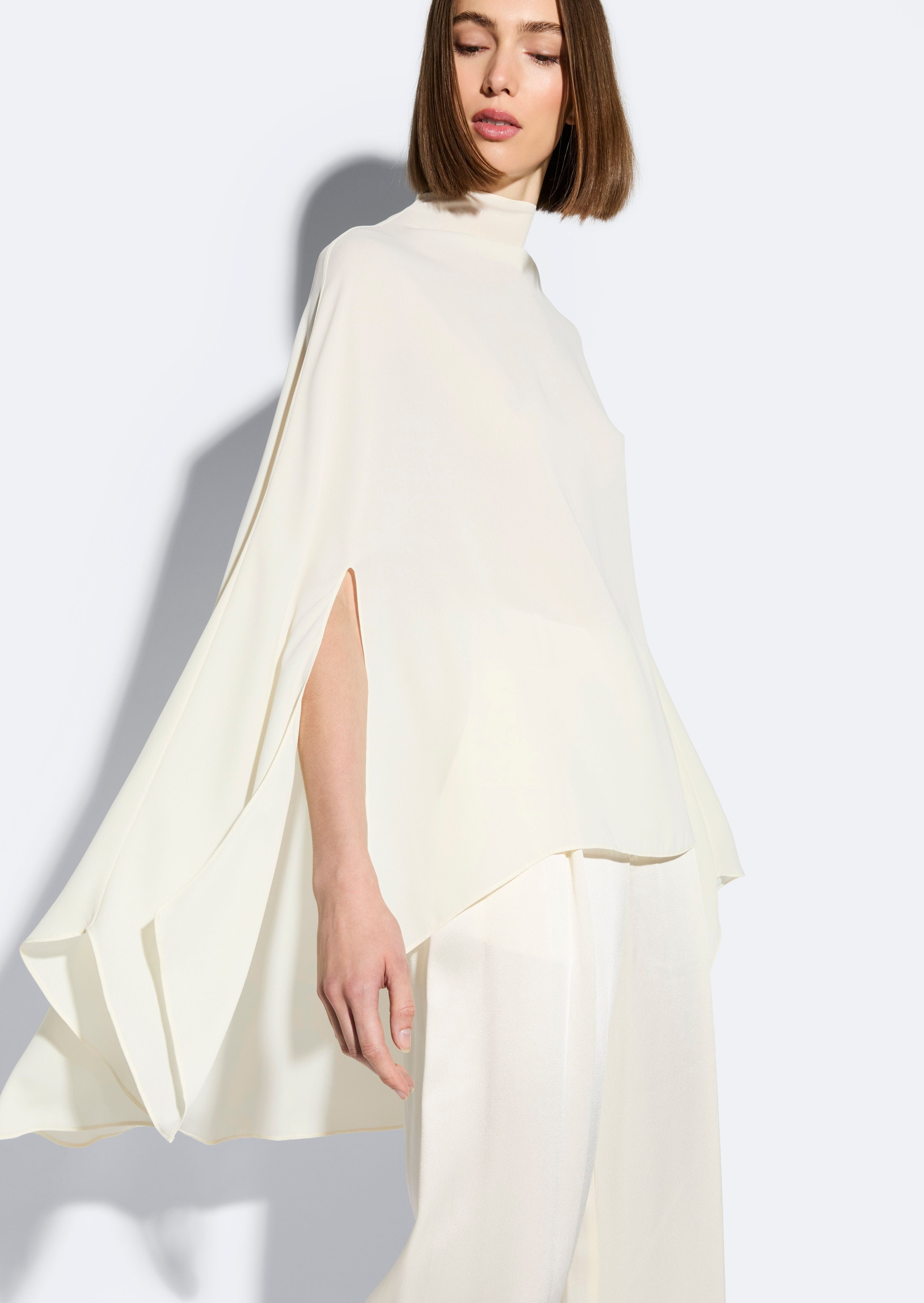 Georgette Oversized Cape Tee - 4