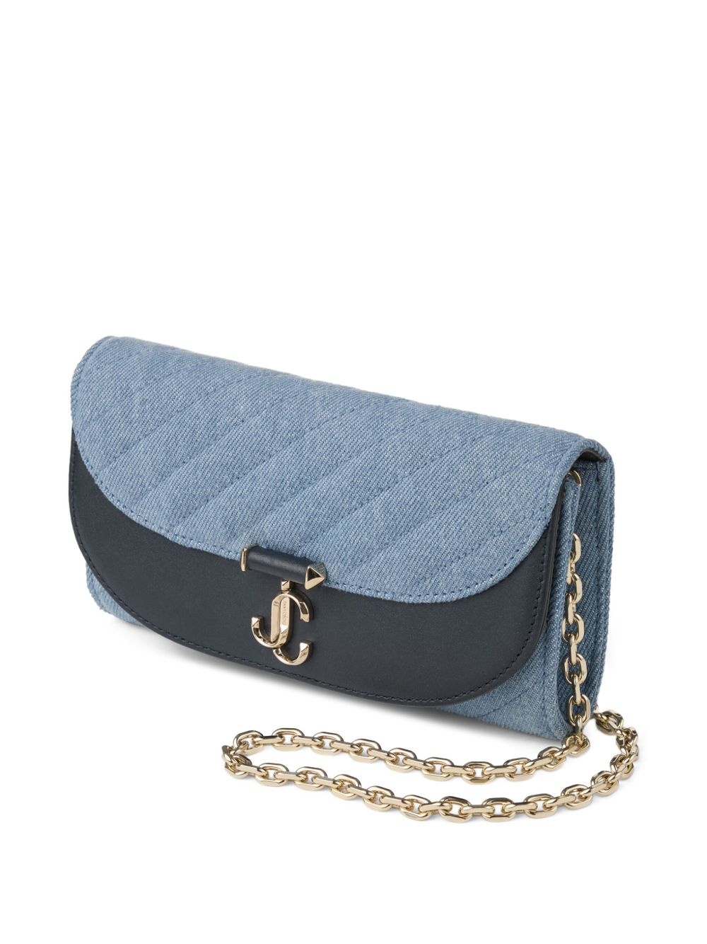 Curve quilted clutch bag - 3
