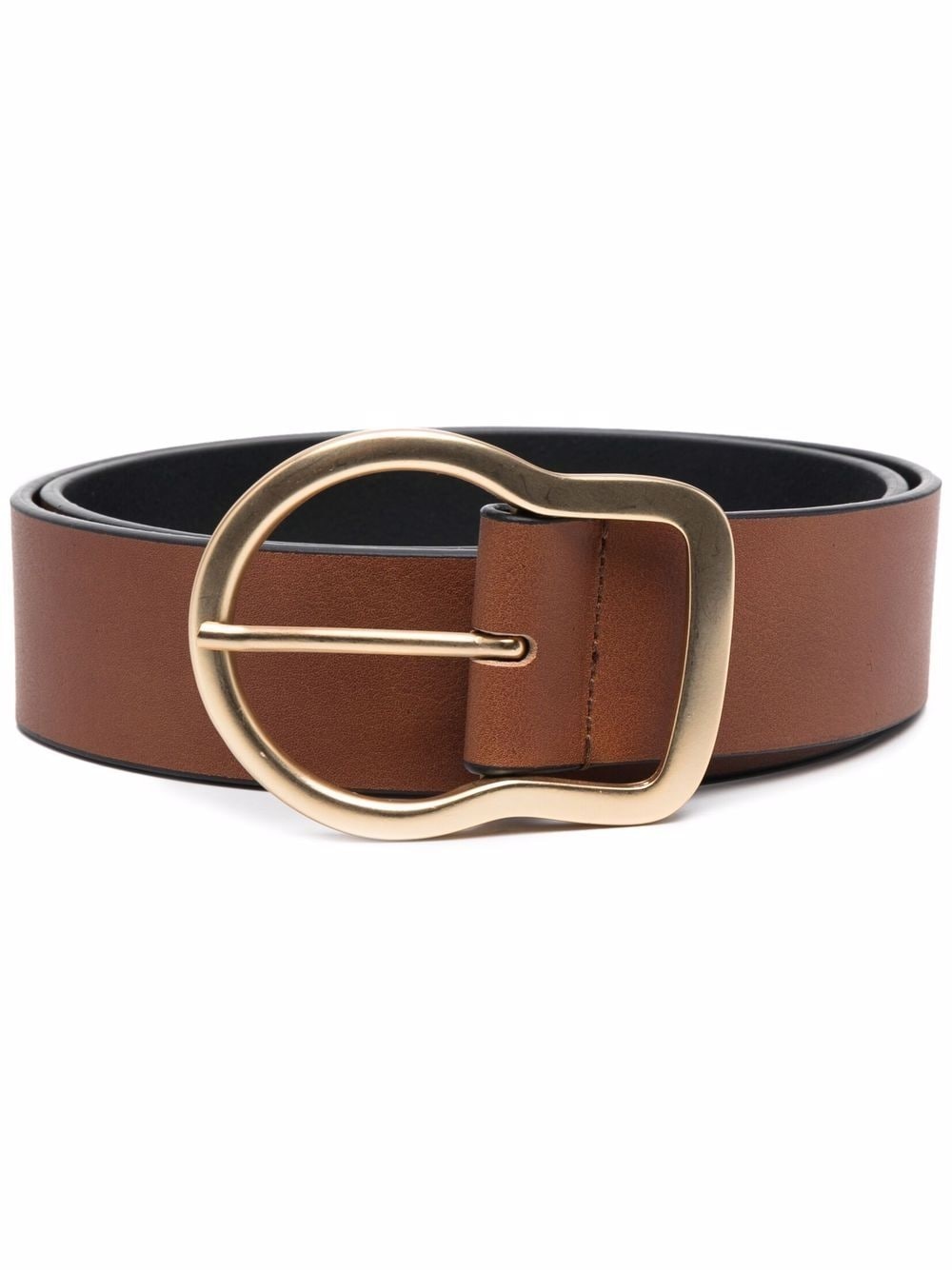 leather buckle belt - 1