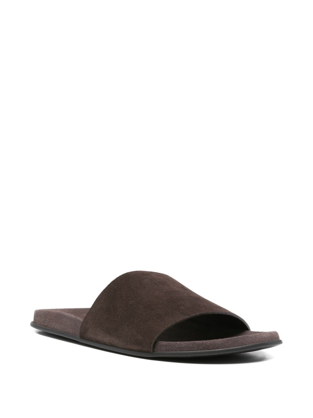 Hugh leather slides - 2