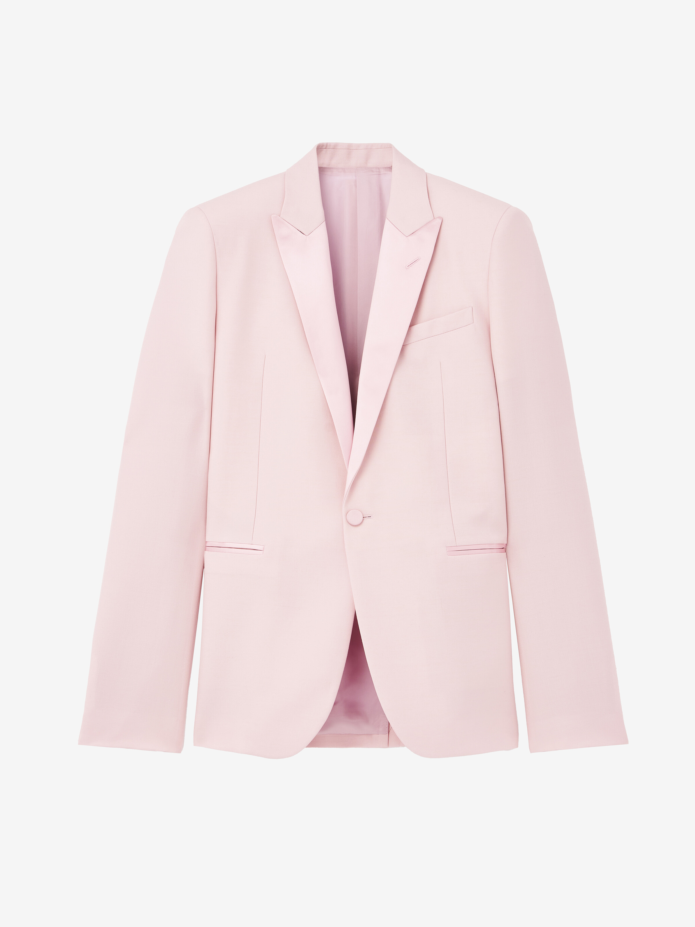 Single-Breasted Tuxedo Jacket - 1