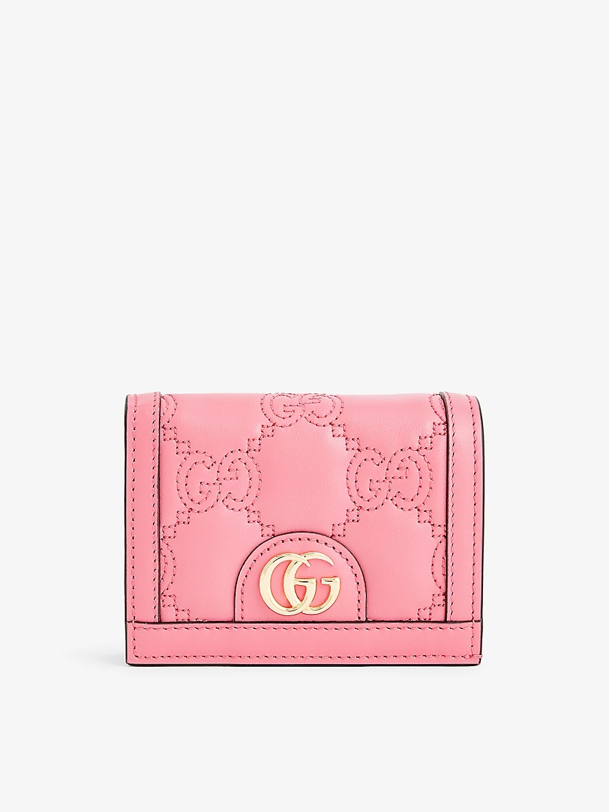 GUCCI Blondie embellished textured-leather wallet