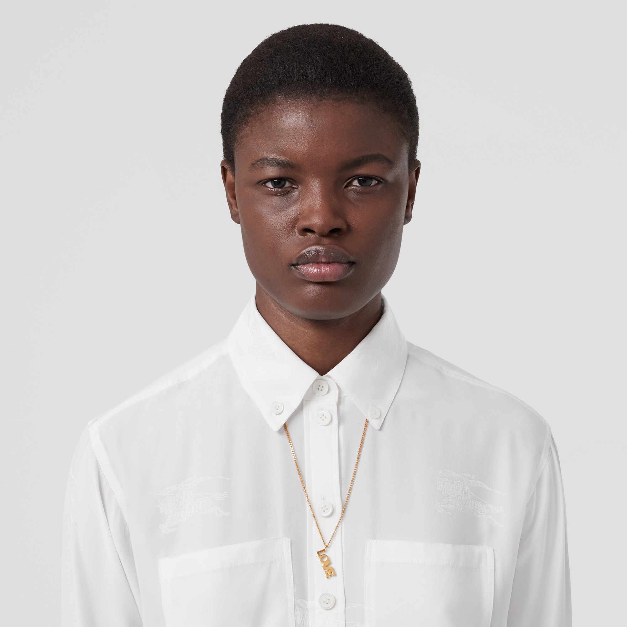 Gold-plated Logo and Love Necklaces - 2