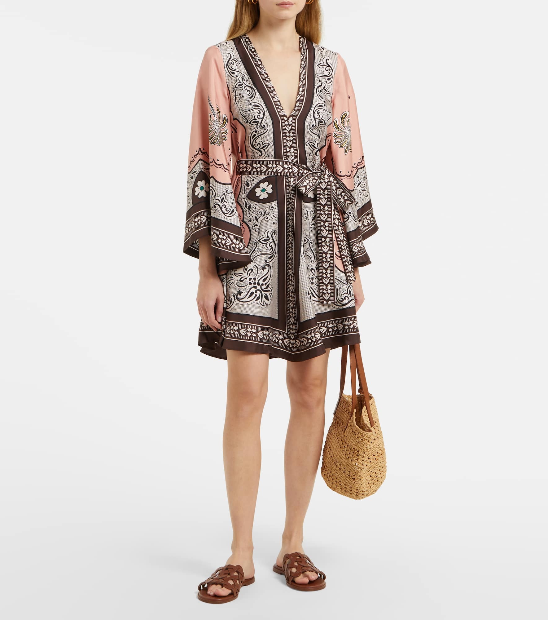 Magnifico printed silk twill minidress - 2