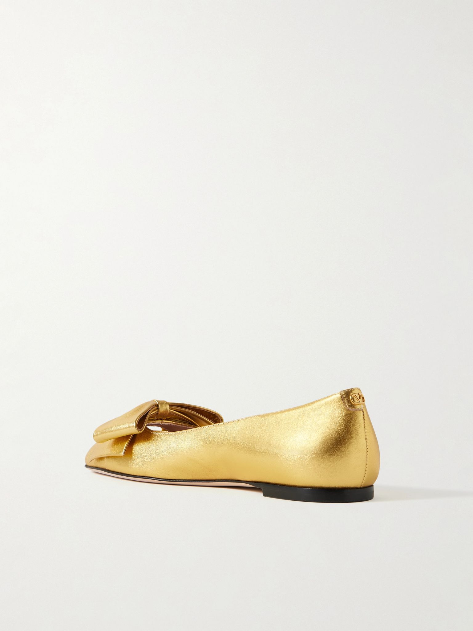 Bowow metallic leather ballet flats Gold - 3