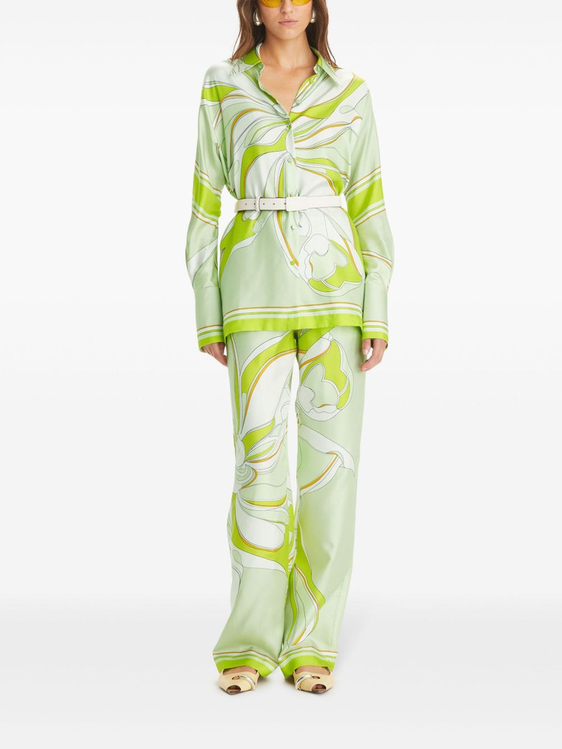 TORY BURCH floral-print silk shirt outlook