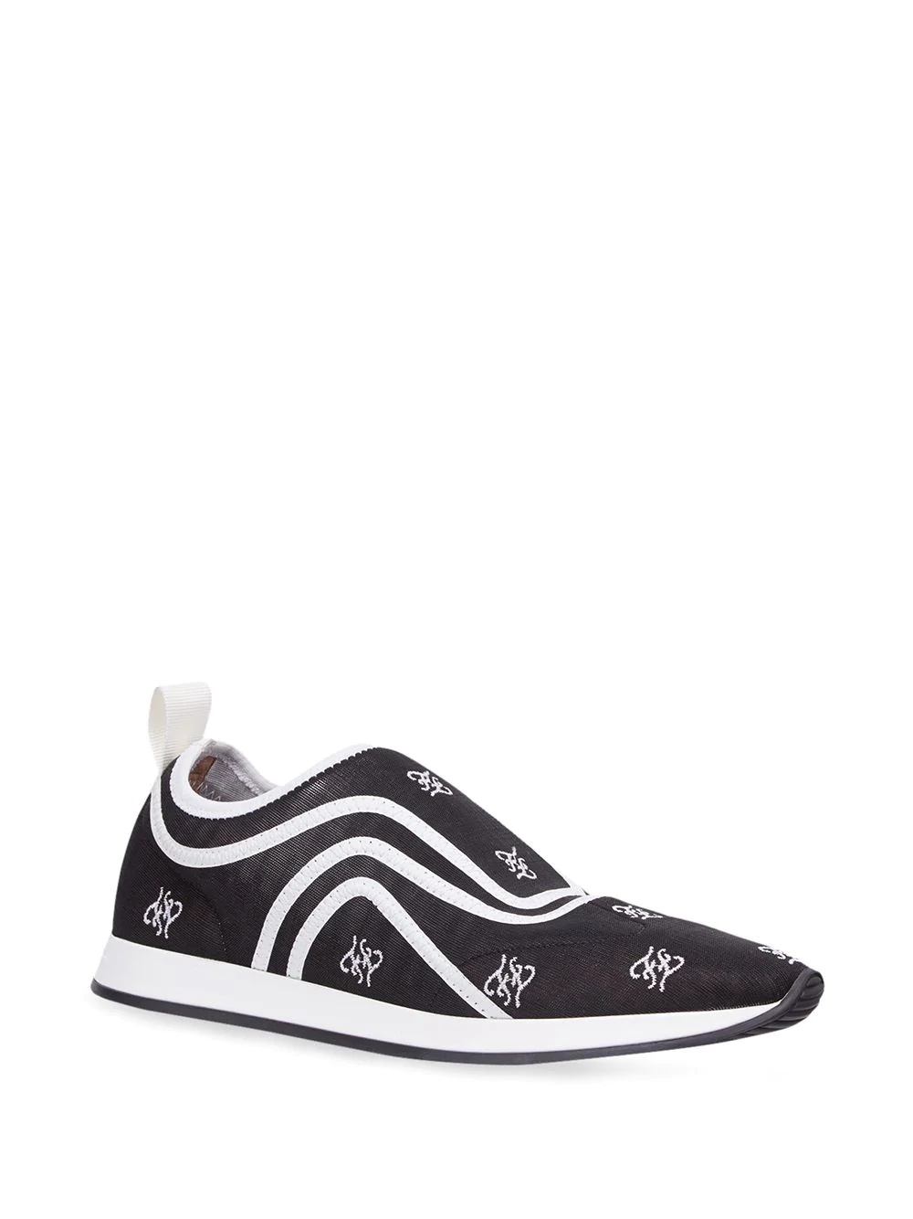 Karligraphy motif slip-on sneakers - 2