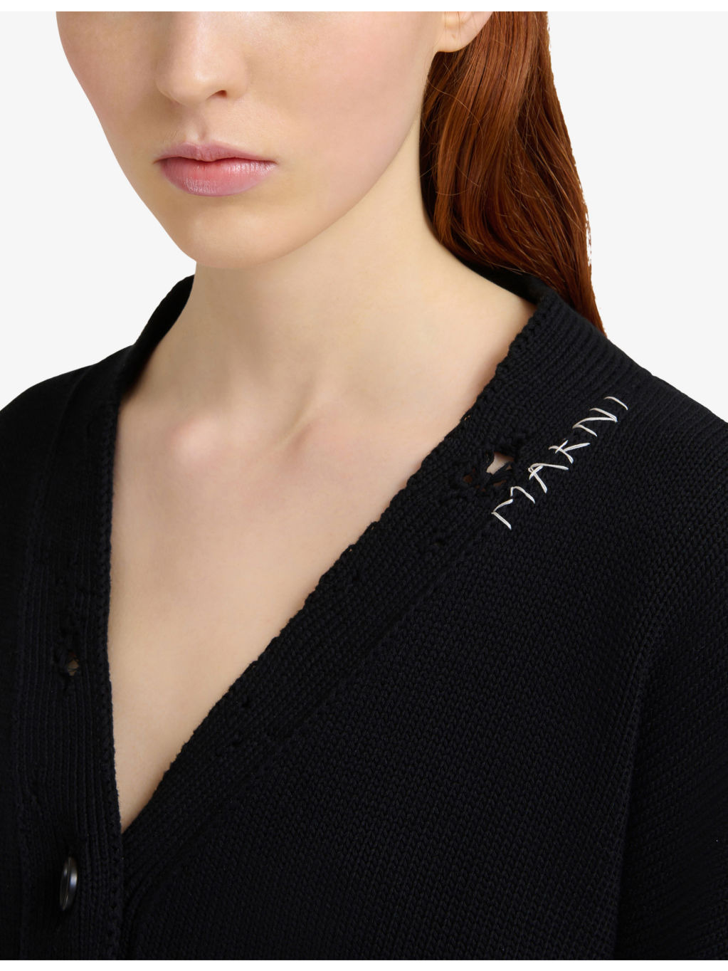 Brand-Embroidered V-Neck Cotton-Knit Cardigan - 5