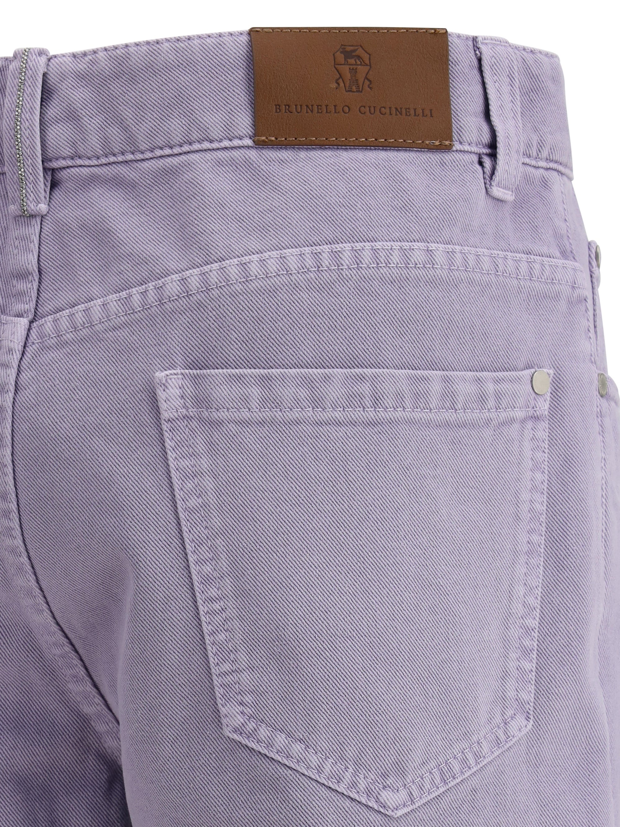 Brunello Cucinelli Women Straight Dyed Jeans - 3