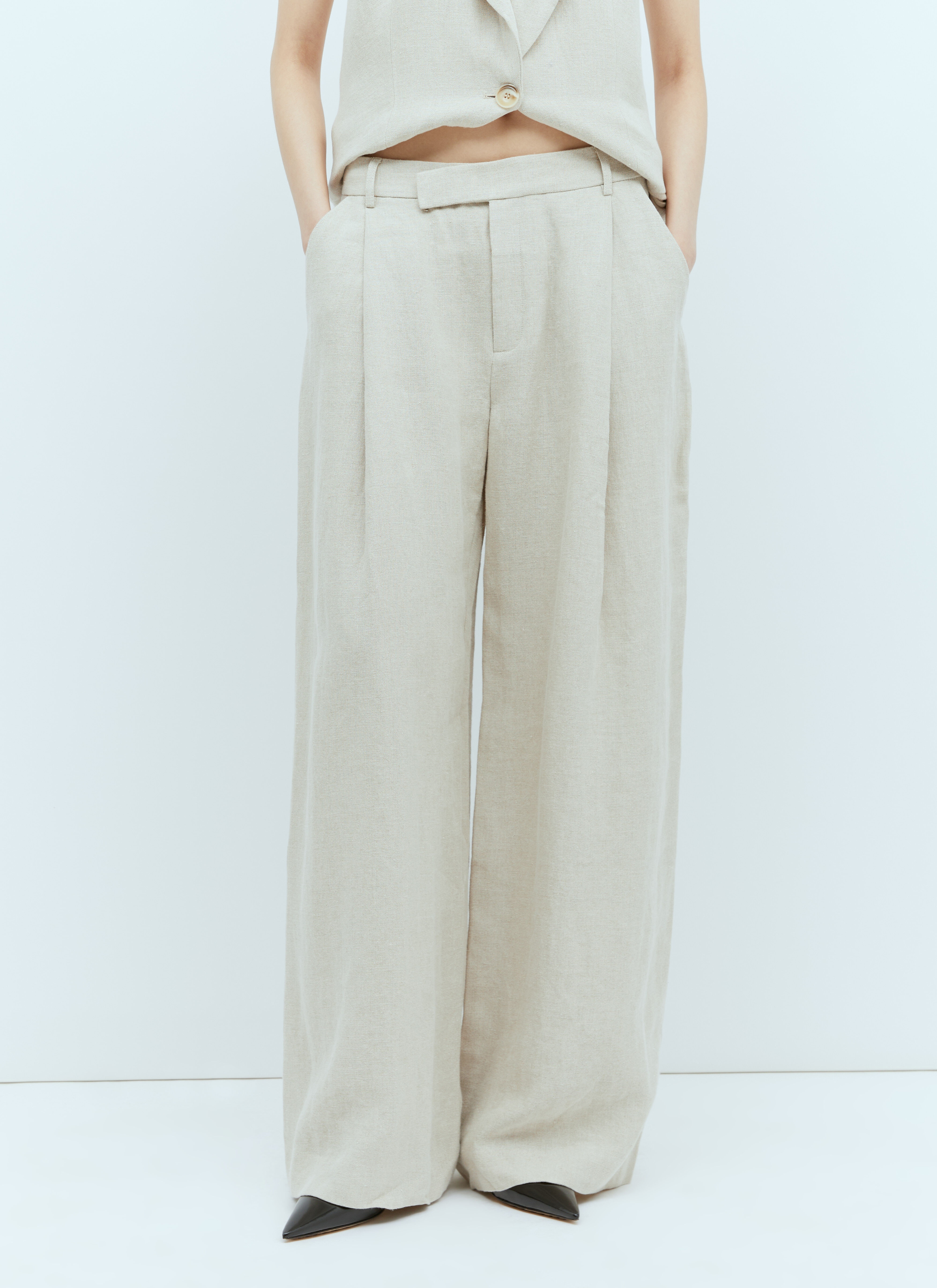 Linen Tailored Pants - 1