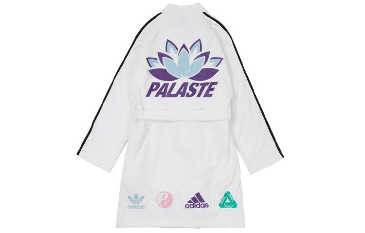 Palace X Adidas originals Towel Robe Logo 'White' H61826 - 2