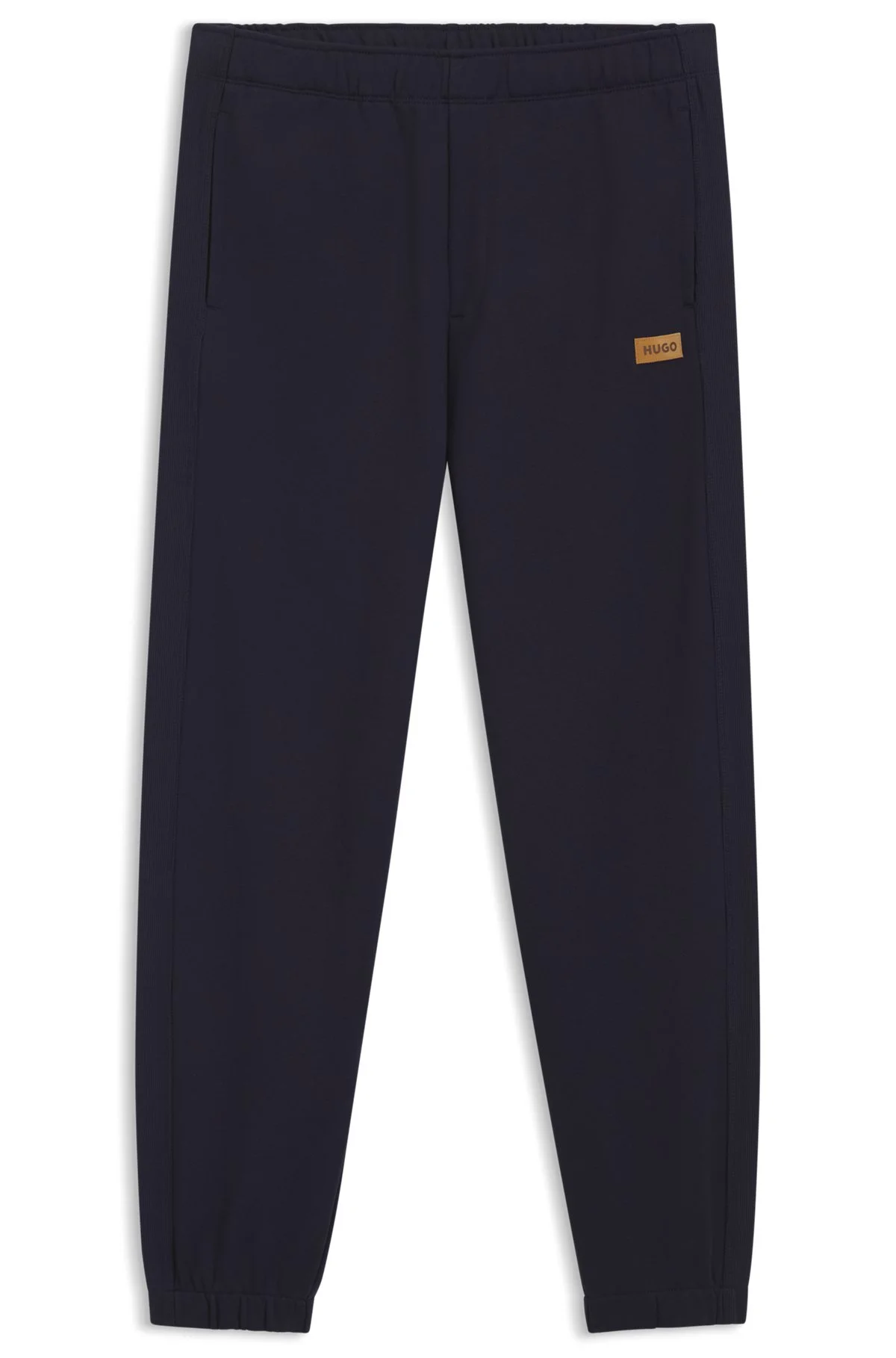 COTTON-TERRY SWEATPANTS WITH LOGO BADGE - 1