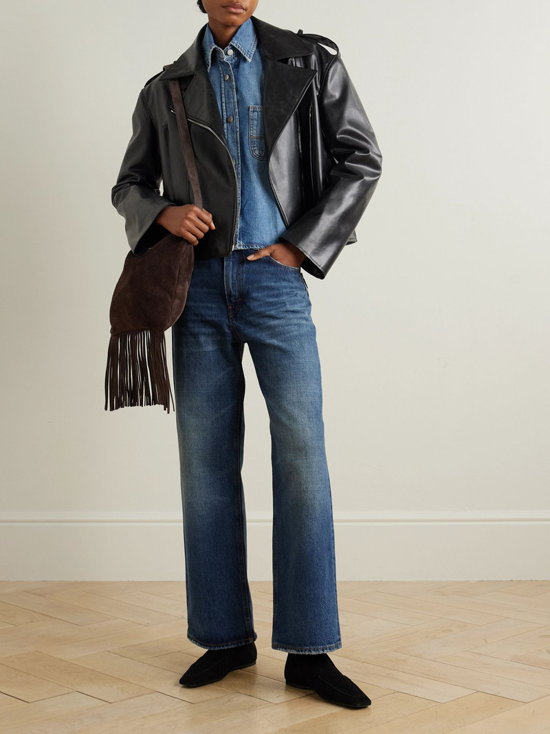 Another Tomorrow MIRUM® biker jacket Black outlook