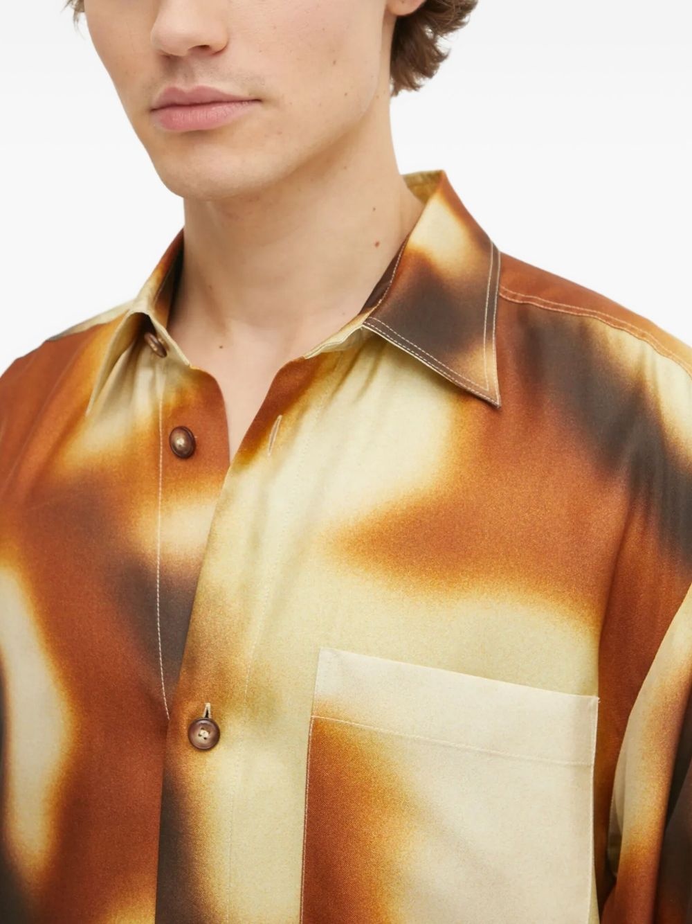 Sebas abstract-print shirt - 4