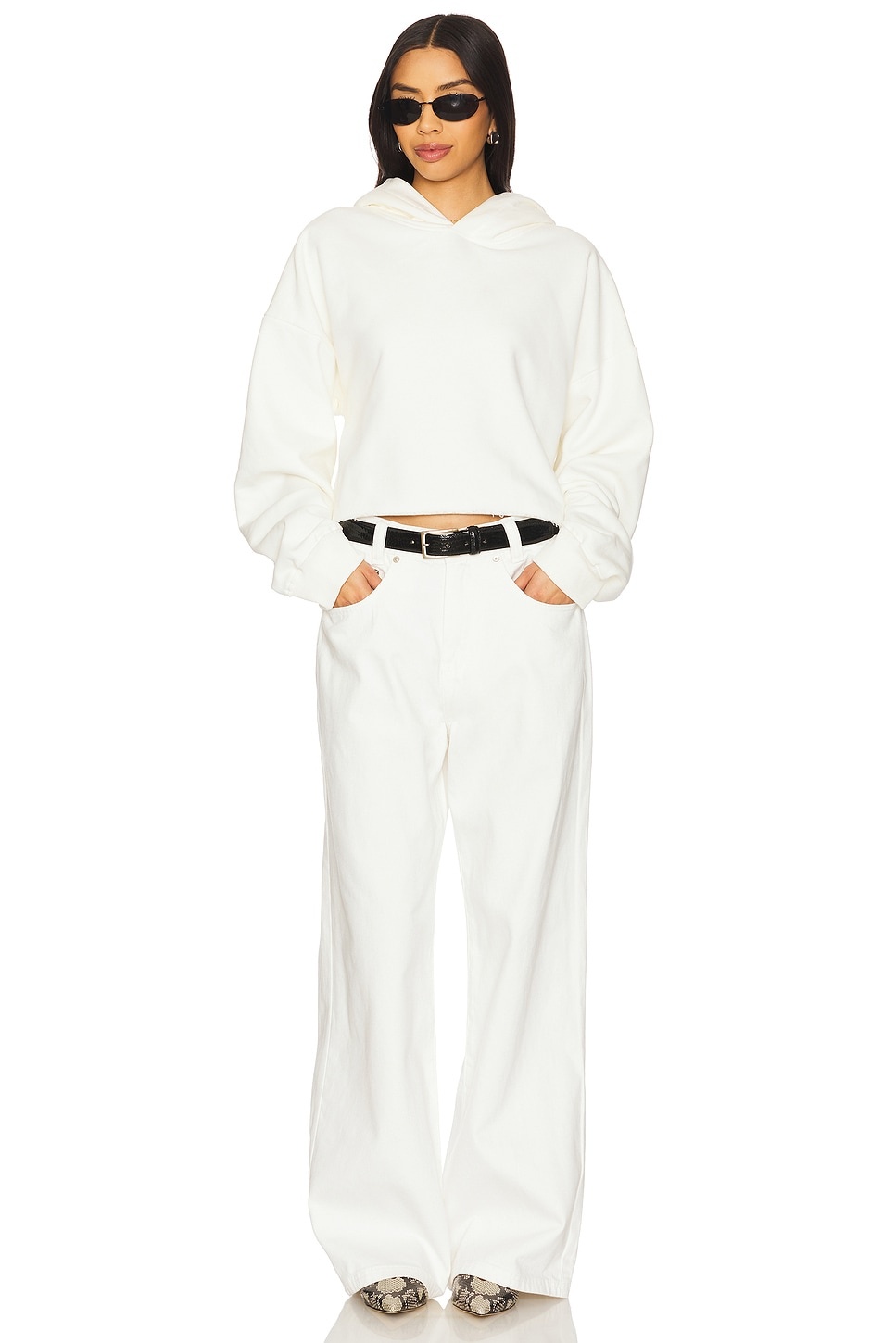 Cotton Cropped Sweatshirt - 4