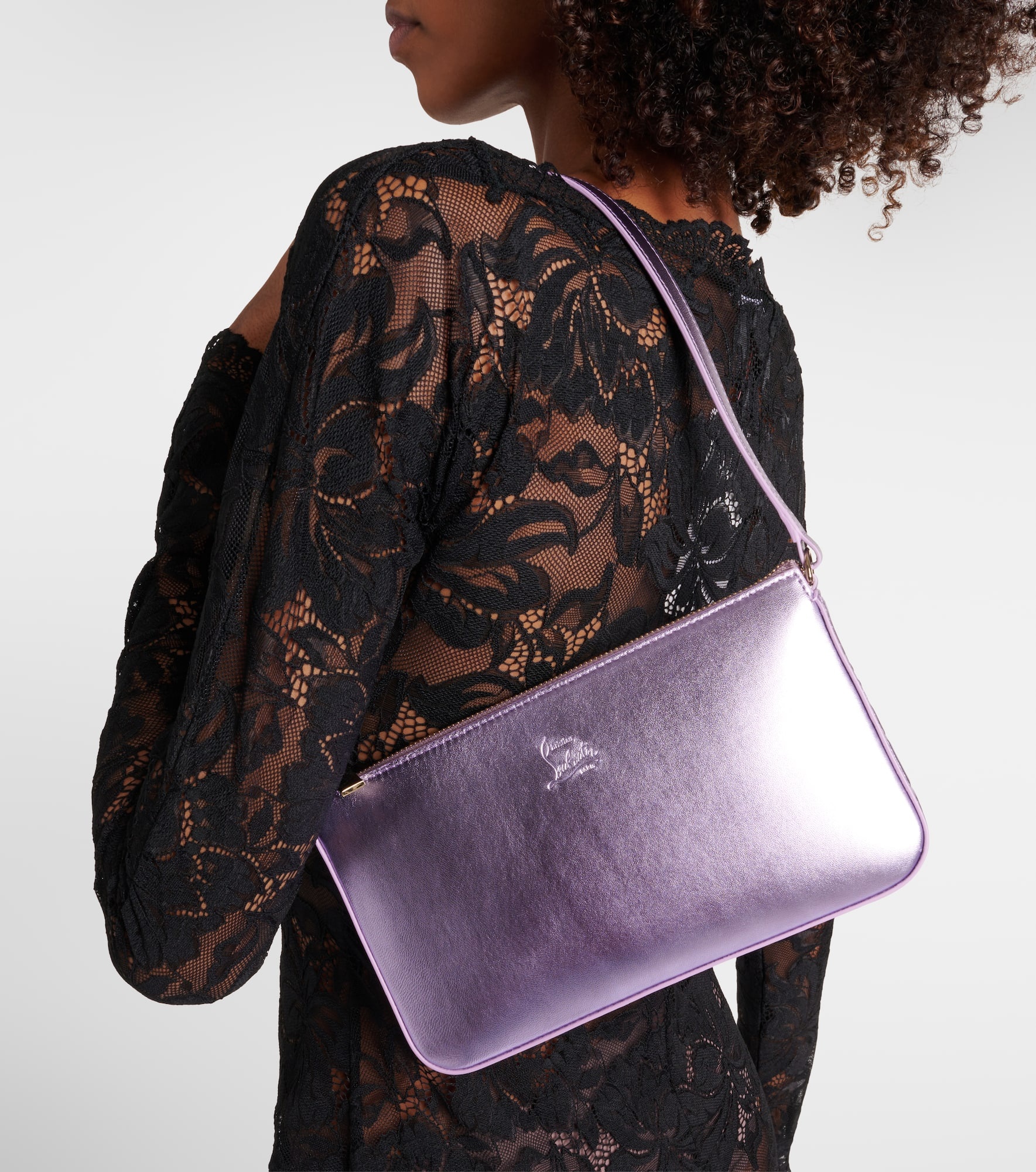 Loubila metallic leather shoulder bag - 2