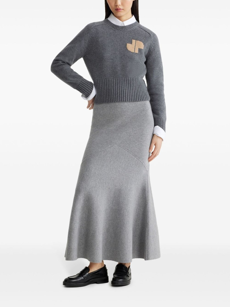 PATOU intarsia-knit logo jumper outlook