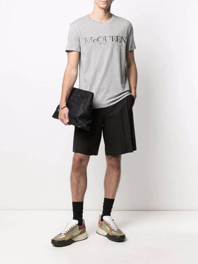 Alexander McQueen embroidered logo cotton T-shirt outlook