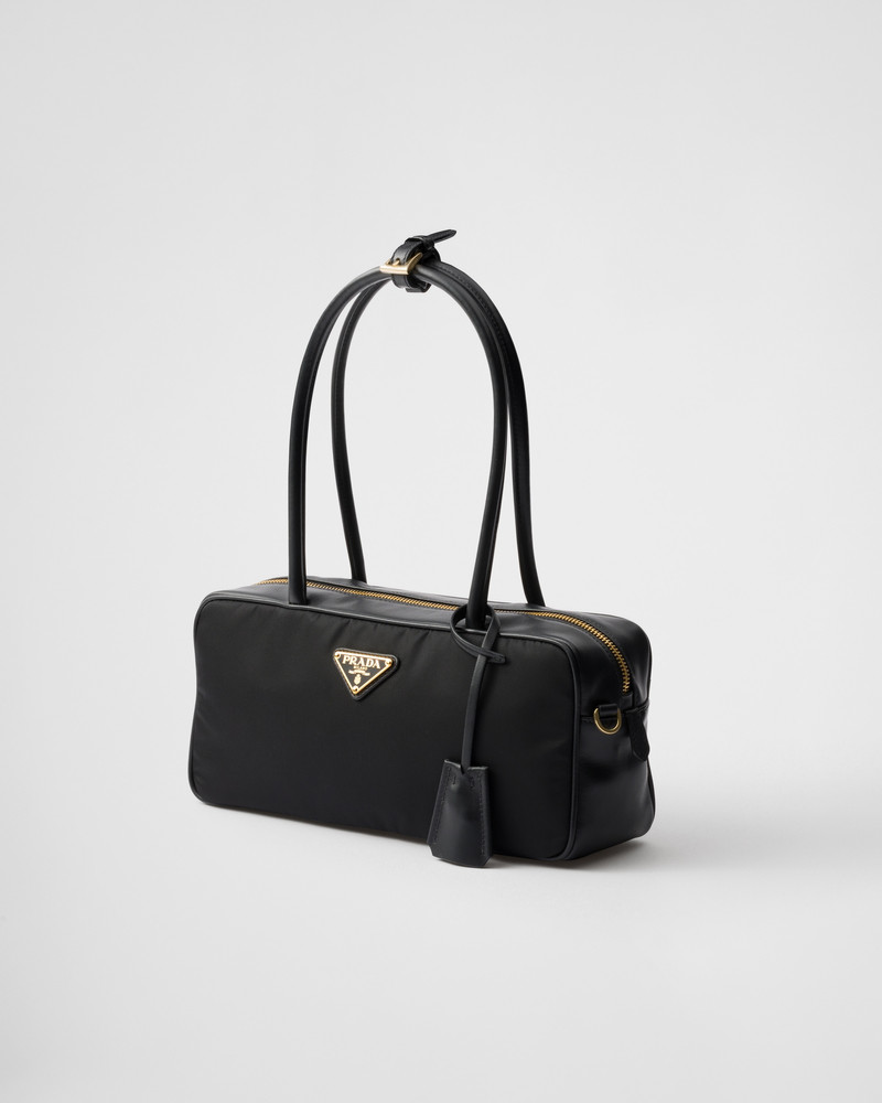 Prada Re-Nylon and leather small top-handle bag outlook