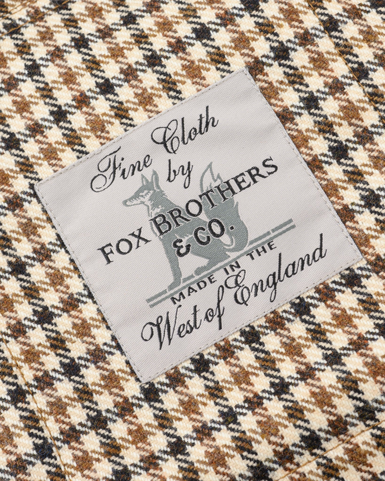 14OZ FOX BROTHERS® WOOL CPO SHIRT - SADDLE BROWN GUN CLUB TWILL FLANNEL - 13