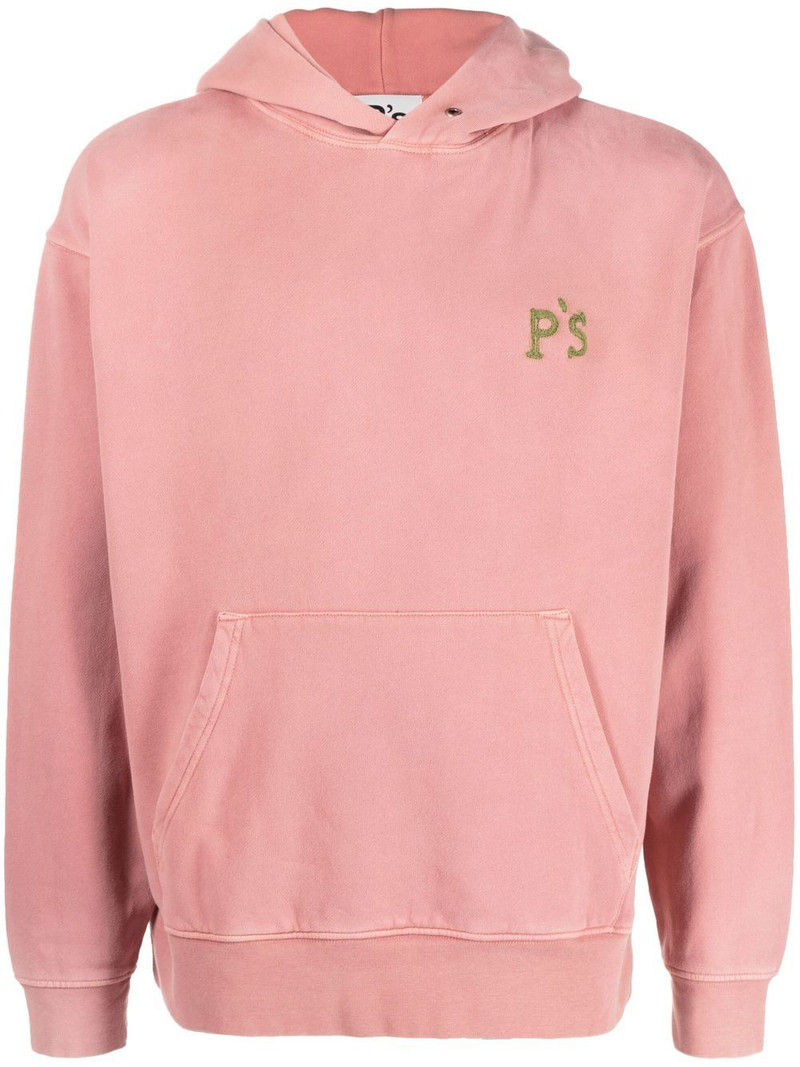 embroidered-logo cotton hoody 1