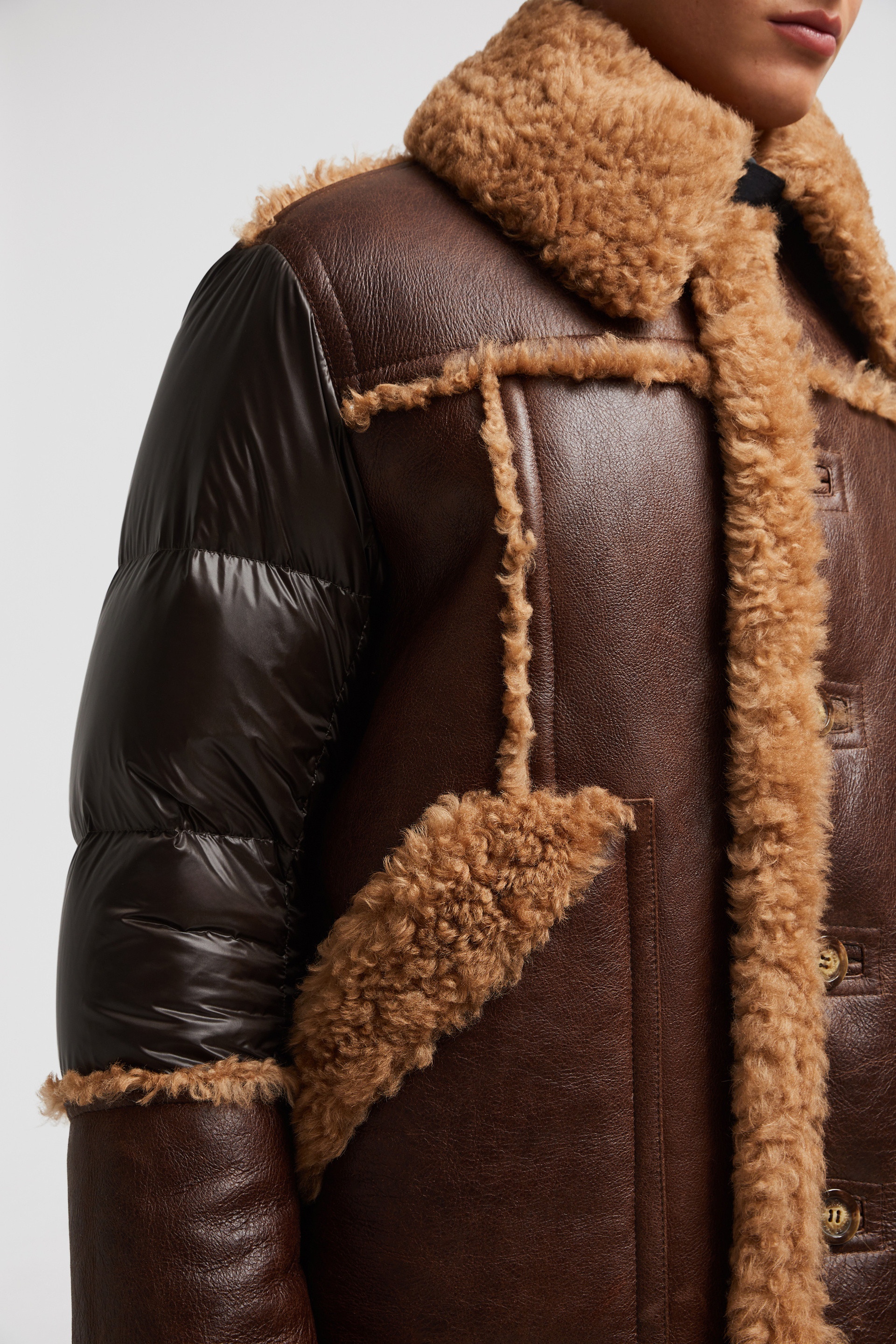 Elbrus Shearling Short Down Jacket - 7