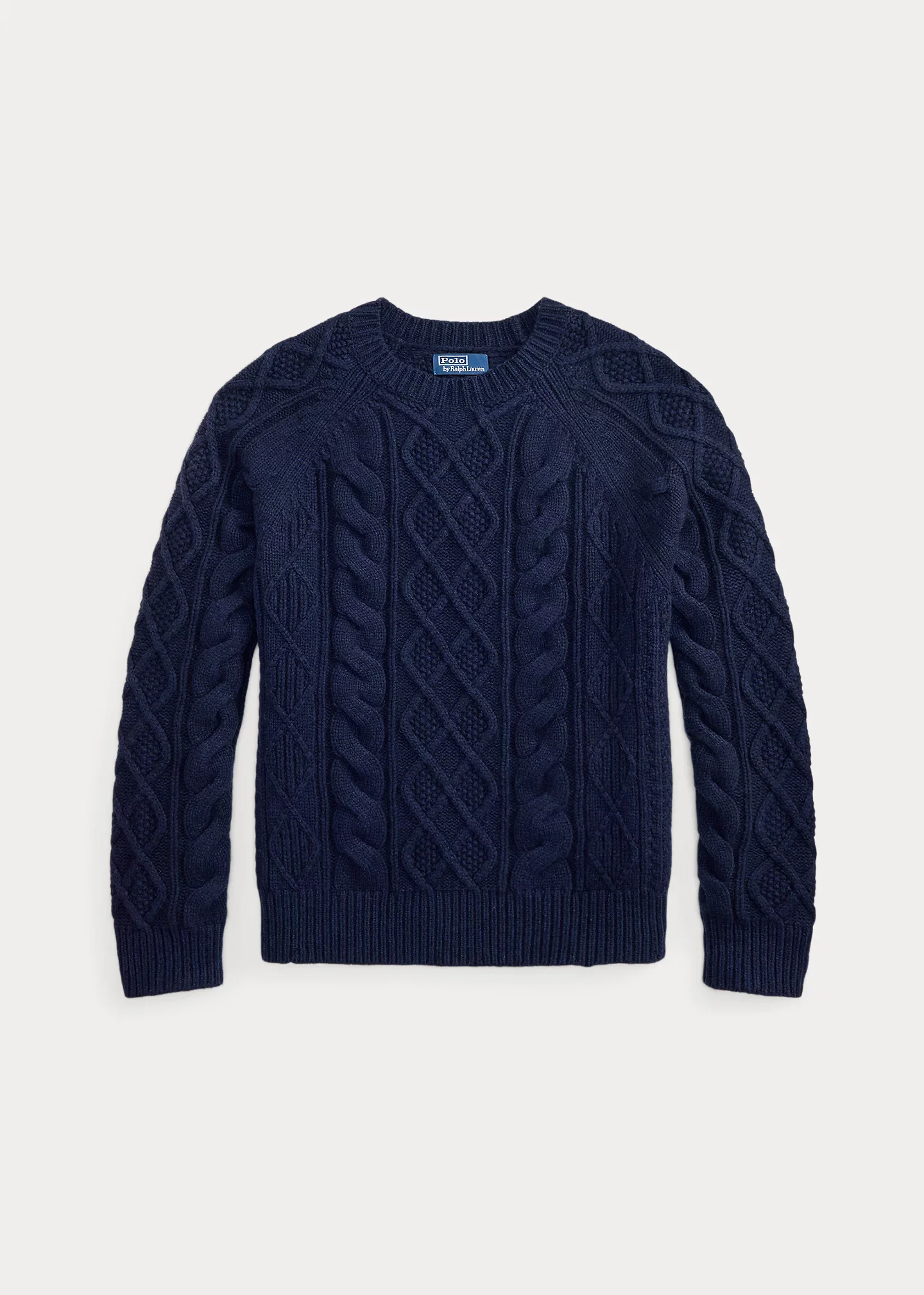 Aran-Knit Wool-Alpaca Sweater - 1