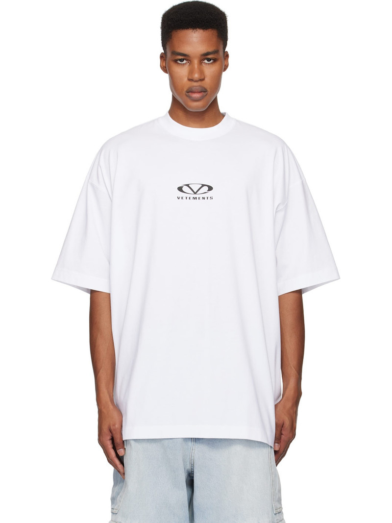 White Oval Logo Oversized T-shirt 1