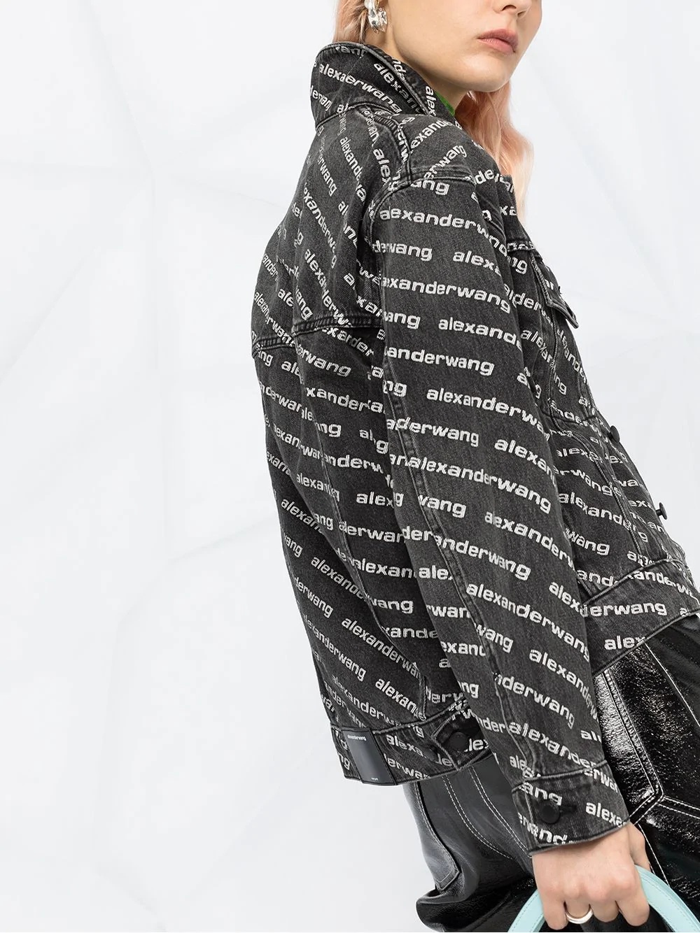 all-over logo-print jacket - 3