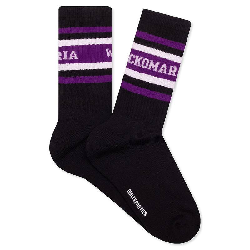 SKATER SOCKS TYPE 1 - BLACK/PURPLE 1