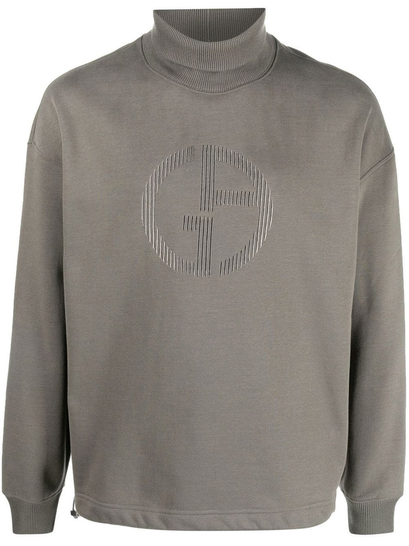 virgin wool roll neck jumper 1
