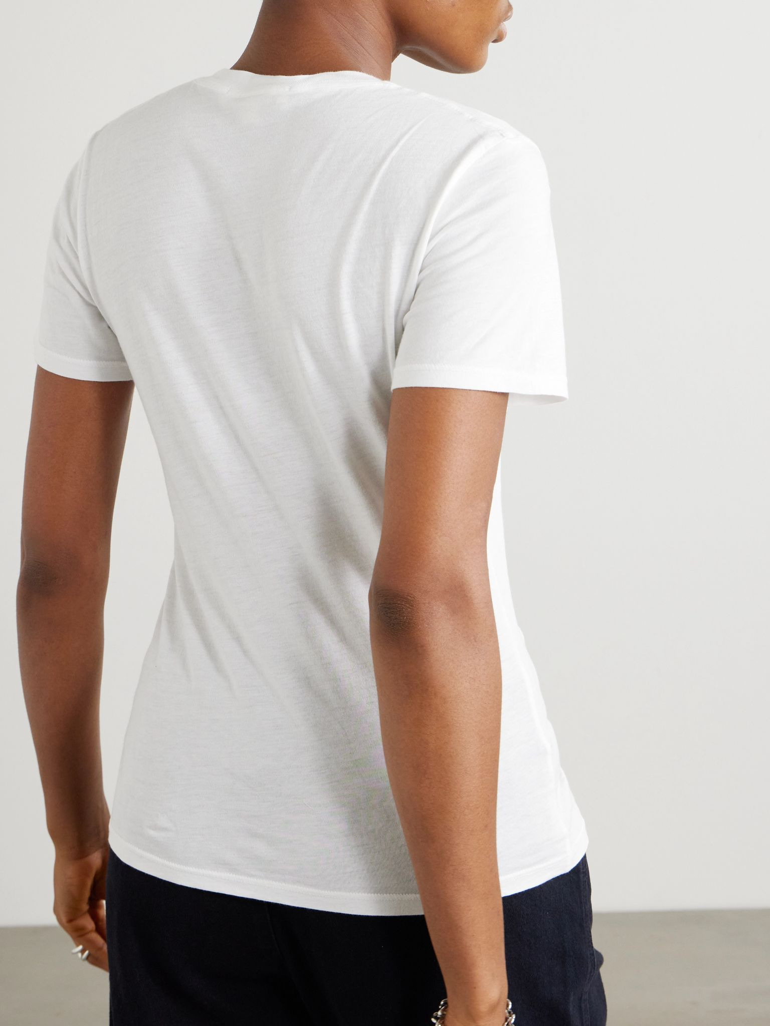 Mariela cotton-jersey T-shirt White - 3