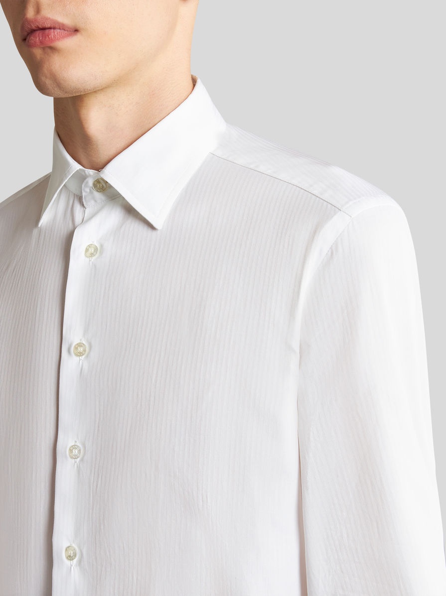 TONAL STRIPES COTTON SHIRT - 3